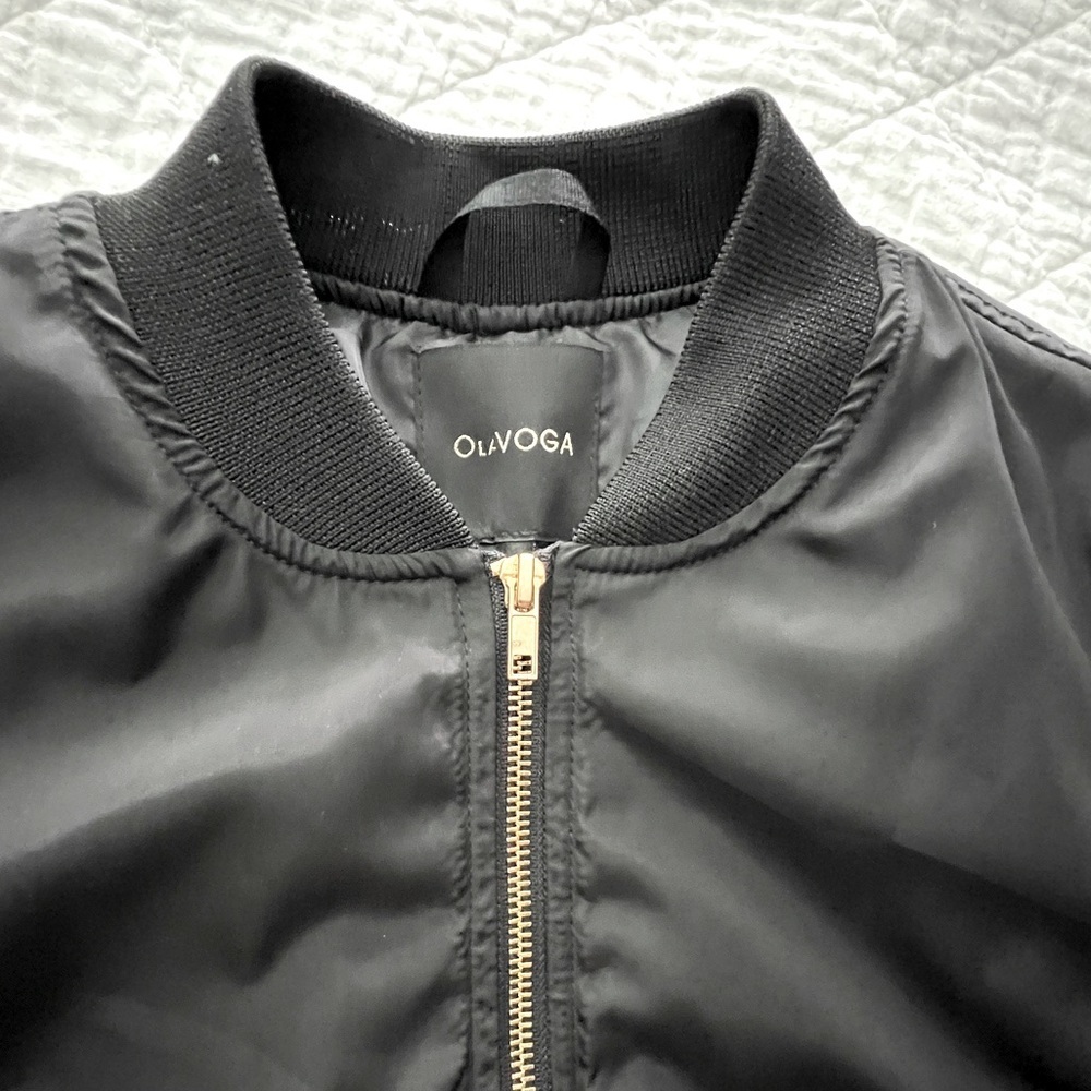 Stylish Bomber Jacket with Gold Finishes - Picture 3 of 12